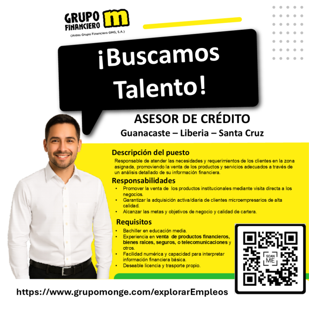 Asesor de credito Monge